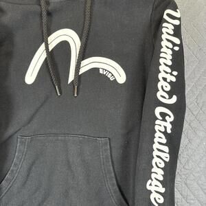 Evisu pullover hoodie womens small